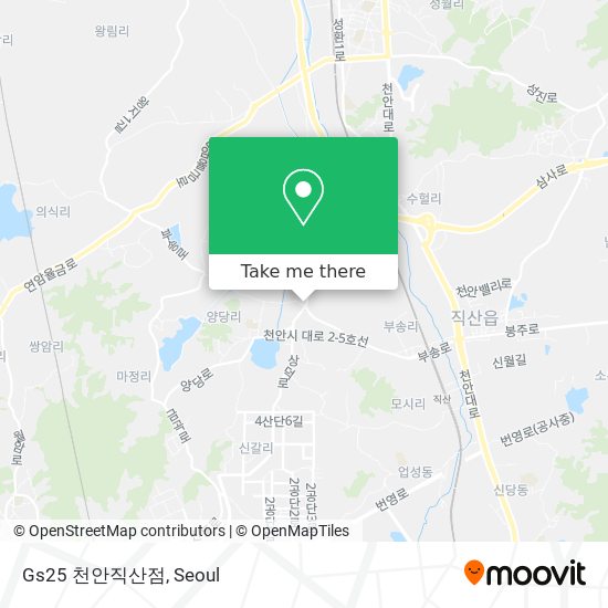 Gs25 천안직산점 map