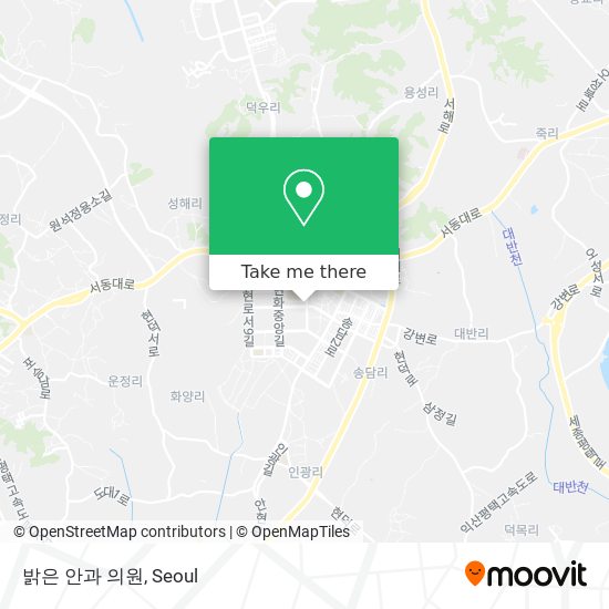 밝은 안과 의원 map