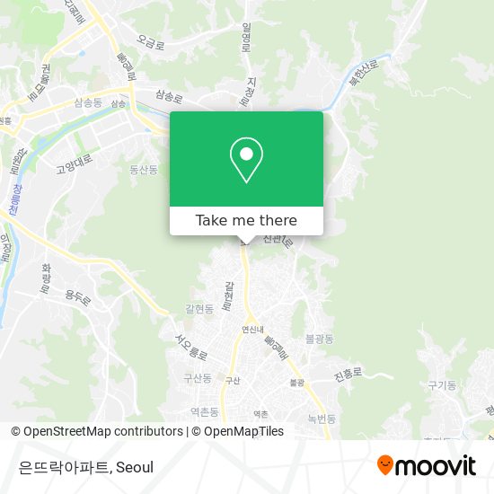 은뜨락아파트 map