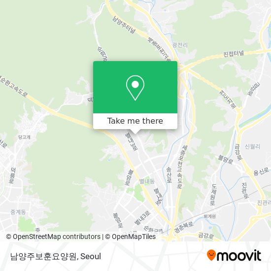 남양주보훈요양원 map