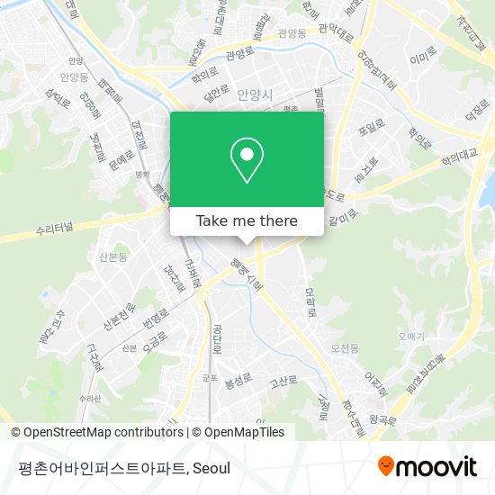 평촌어바인퍼스트아파트 map