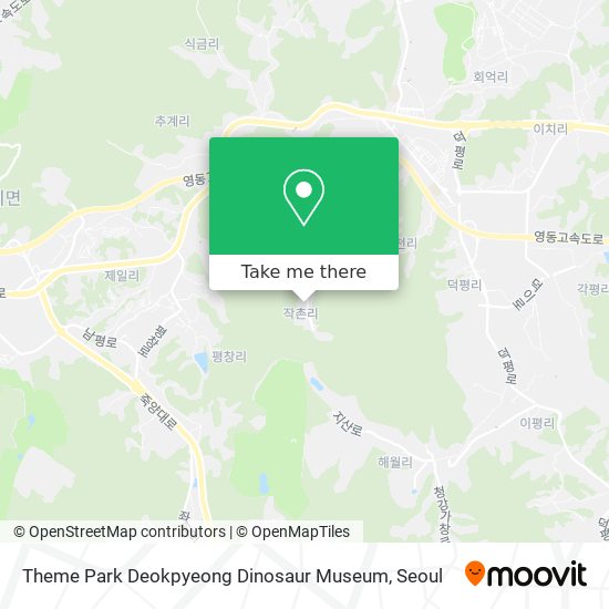 Theme Park Deokpyeong Dinosaur Museum map