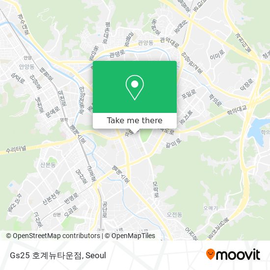 Gs25 호계뉴타운점 map
