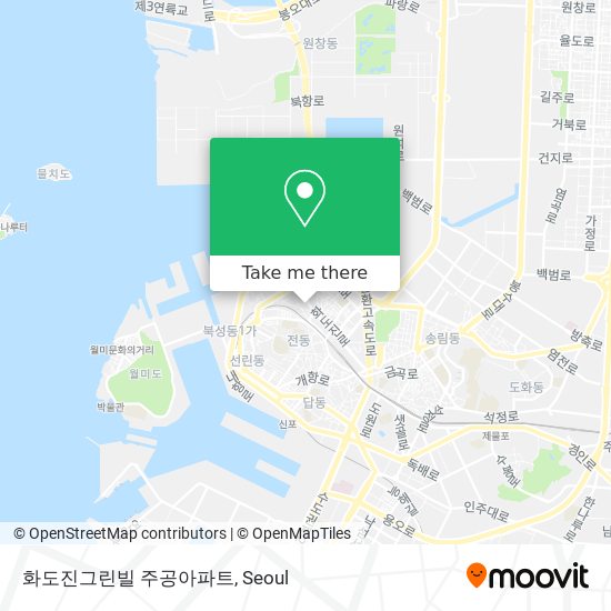 화도진그린빌 주공아파트 map