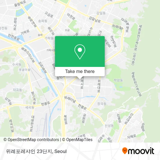 위례포레샤인 23단지 map