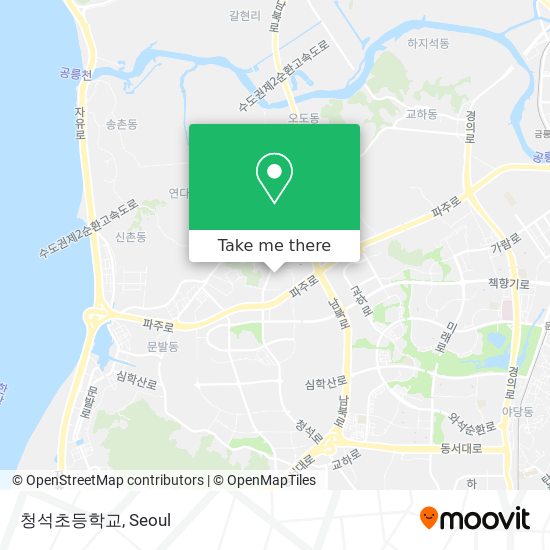 청석초등학교 map