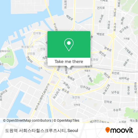 도원역 서희스타힐스크루즈시티 map