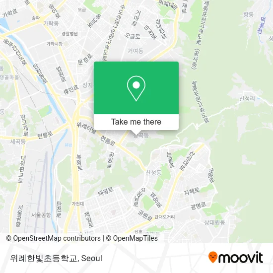 위례한빛초등학교 map