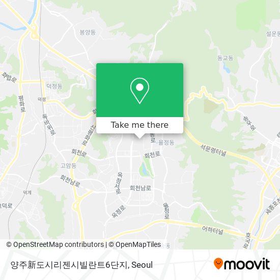 양주新도시리젠시빌란트6단지 map