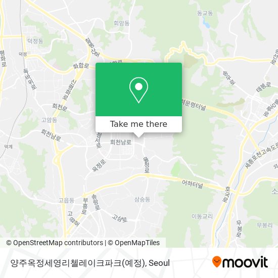 양주옥정세영리첼레이크파크(예정) map