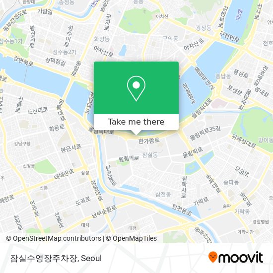 잠실수영장주차장 map