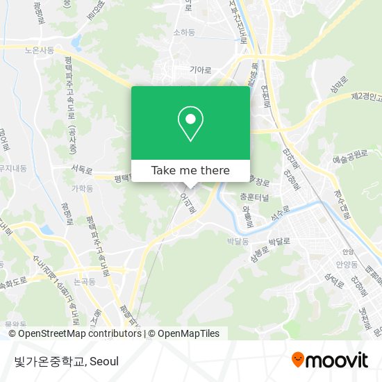 빛가온중학교 map