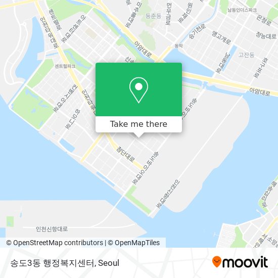 송도3동 행정복지센터 map