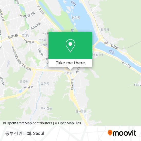동부선린교회 map