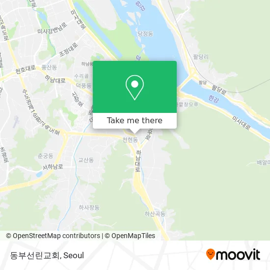 동부선린교회 map