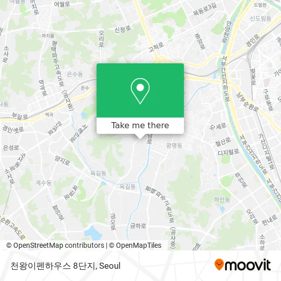 천왕이펜하우스 8단지 map