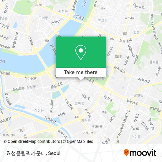 효성올림픽카운티 map