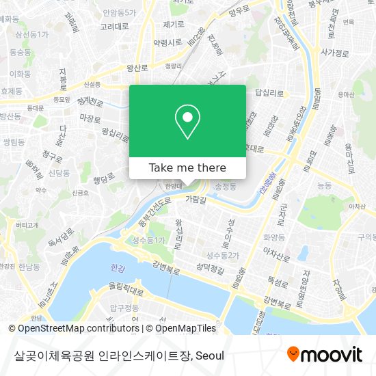 살곶이체육공원 인라인스케이트장 map