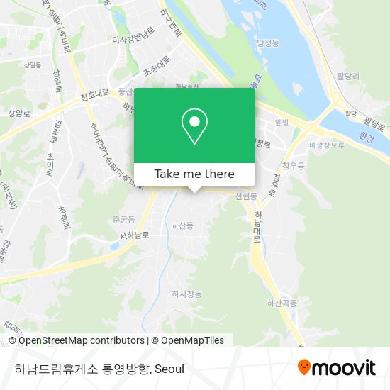 하남드림휴게소 통영방향 map