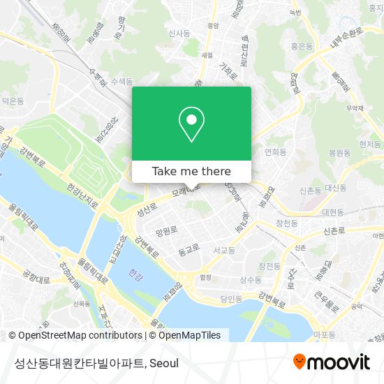 성산동대원칸타빌아파트 map