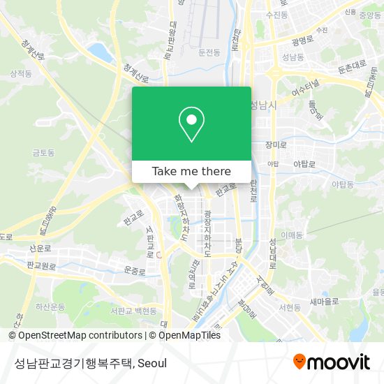 성남판교경기행복주택 map