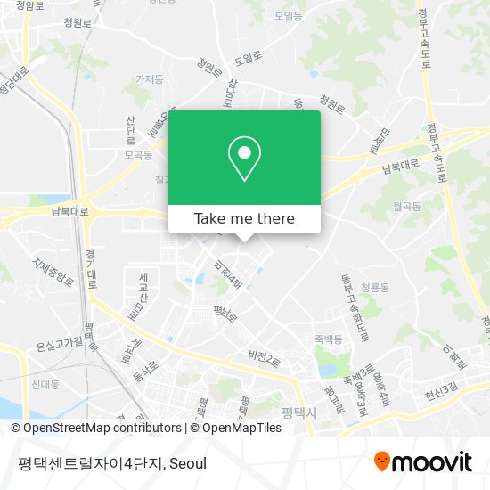 평택센트럴자이4단지 map
