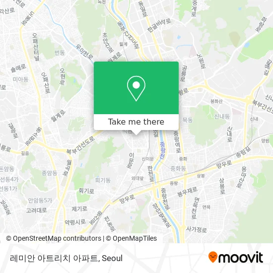 레미안 아트리치 아파트 map