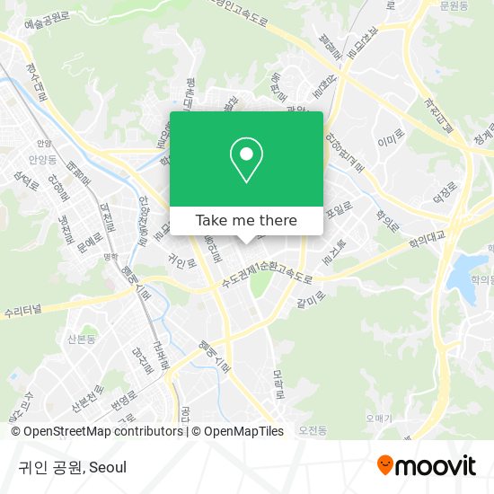 귀인 공원 map