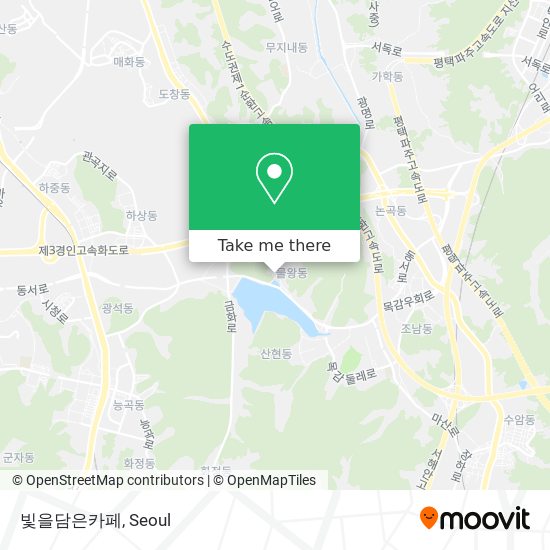 빛을담은카페 map