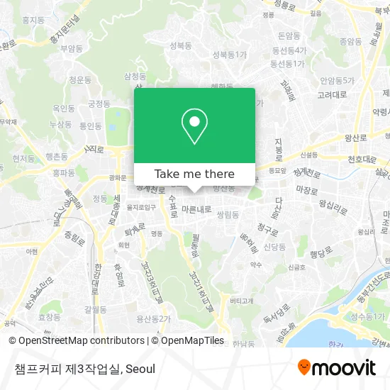 챔프커피 제3작업실 map