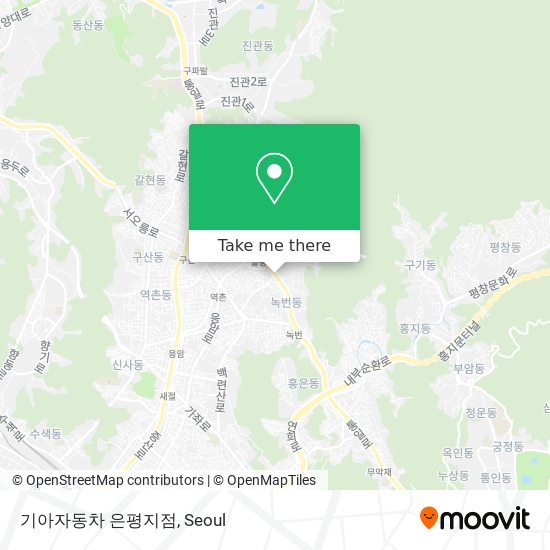 기아자동차 은평지점 map