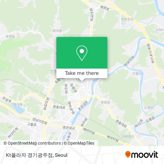 Kt플라자 경기광주점 map