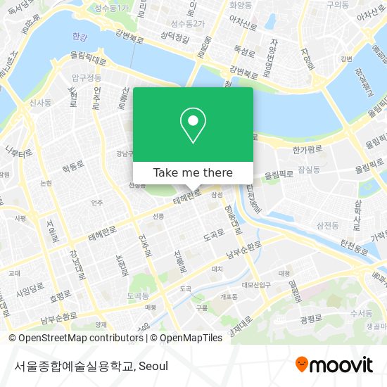 서울종합예술실용학교 map