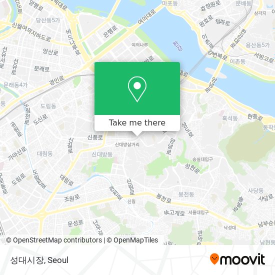 성대시장 map