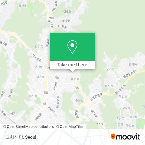 고향식당 map