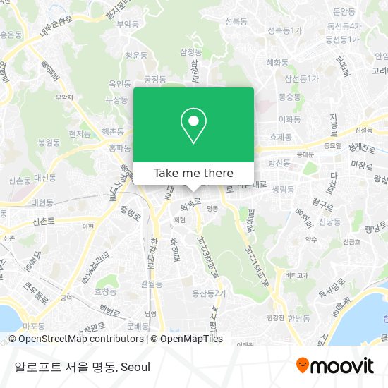 알로프트 서울 명동 map