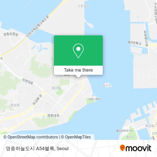 영종하늘도시 A54블록 map