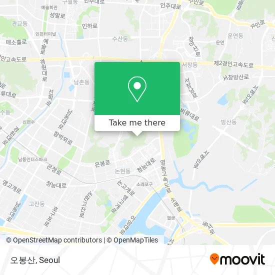 오봉산 map