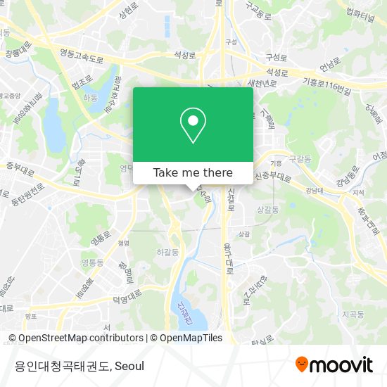 용인대청곡태권도 map