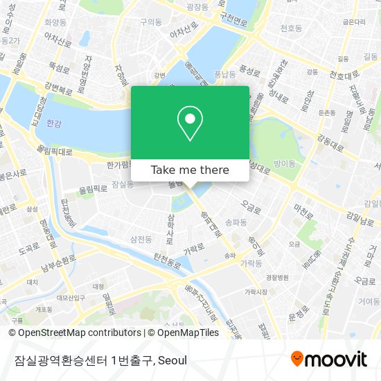 잠실광역환승센터 1번출구 map