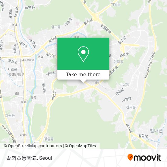 솔뫼초등학교 map