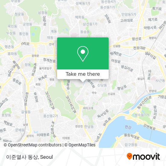 이준열사 동상 map