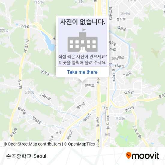 손곡중학교 map