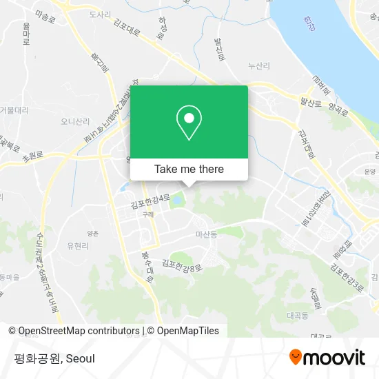 평화공원 map