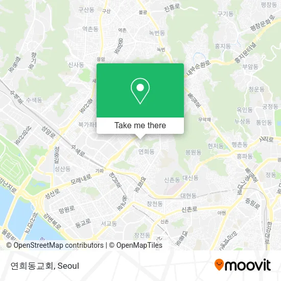 연희동교회 map