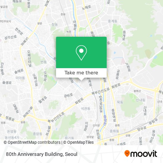 80th Anniversary Building map