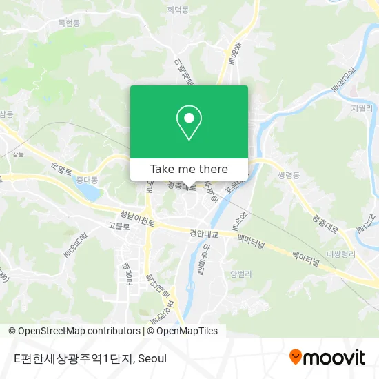 E편한세상광주역1단지 map