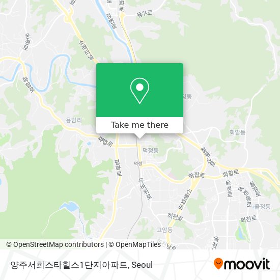 양주서희스타힐스1단지아파트 map