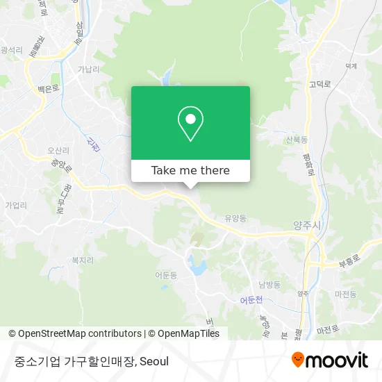 중소기업 가구할인매장 map