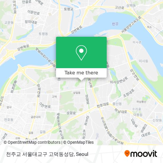 천주교 서울대교구 고덕동성당 map